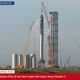 Imagen para el artículo titulado SpaceX monta con éxito el cohete más alto del mundo (y lo desmonta una hora después)